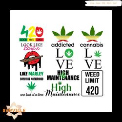 420 Cannabis bundle svg, 420 svg, cannasbis svg, smoke svg, marley svg, weed svg, greek letters svg, pink camo vinyl, th