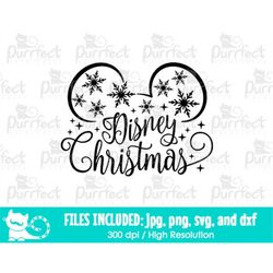 Mouse Boy Christmas Snowflake SVG, Family Holiday Vacation Trip, Digital Cut Files svg dxf jpeg png, Printable Clipart,