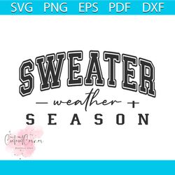 Sweater Weather Season SVG Cool Season SVG Cutting File