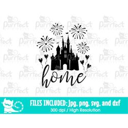 Mouse Castle Home Design SVG, Family Vacation 2022 Cut File, Digital Cut Files in svg, dxf, png and jpg, Printable Clipa