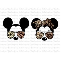 Bundle Family Vacation Svg, Leopard Bandana And Glasses, Magical Kingdom, Family Trip, Vacay Mode, Svg, Png Files For Cr