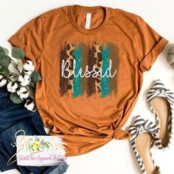 Blessed t-shirt - Fall shirt - Blessed brushstroke shirt - Happy fall shirt - Christian tshirt - Gift for her t-shirt