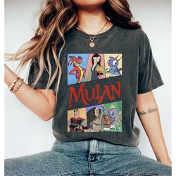 Retro 90s Vintage Disney Mulan T-shirt, Cri-Kee, Shan Yu, Mushu's, Li Shang, Magic Kingdom Tee, Disney Vacations 2023 Di