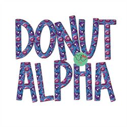 Donut Alpha pack, Doodle letters,Sublimation alpha set, 300dpi, Individual PNG,