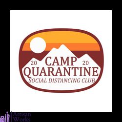 Retro Camp Quarantine Svg, Camping Svg, Camper Svg, Cricut File, Svg