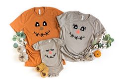 Fall family matching outfit - family set - scarecrow fall autumn harvest shirts