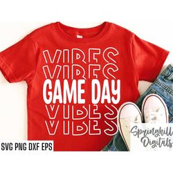 game day vibes | football season svgs | school sports cut files | football quote | t-shirt designs | high school footbal