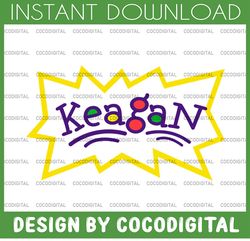 Personalized Name Rugrats custom logo with name Svg PNG - JPG Rugrats logo personalized, party rugrats