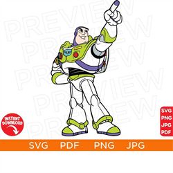 To Infinity And Beyond Svg, Buzz Lightyear Toy Story Svg Ears svg png clipart, cricut design Svg Pdf Jpg Png, Cut file C
