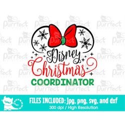 Mouse Christmas Coordinator SVG, Castle Family Holiday Vacation Trip, Digital Cut Files svg dxf jpeg png, Printable Clip