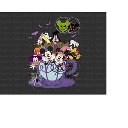 Happy Halloween Svg, Mouse And Friends, Trick Or Treat, Spooky Vibes Svg, Boo Svg, Fall Svg, Svg, Png Files For Cricut S