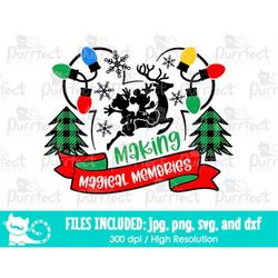 Making Magical Memories Mouse Boy SVG, Family Vacation Trip Shirt, Digital Cut Files svg dxf jpeg png, Printable Clipart