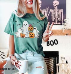 Comfort Colors, Read More Books Shirt, Spooky Teacher Ghost Shirt, Halloween Teacher Gift, iprintasty halloween, Hallowe
