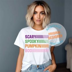 Scary Spooky Pumpkin Boo svg Png, Trendy Halloween SVG, Halloween Retro Png, Spooky Halloween SVG, Spooky Png, Scary png