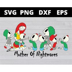 mother of nightmare 7 boys , Christmas svg files for cricut