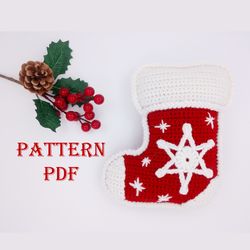 Crochet Amigurumi Christmas stocking rag doll Pattern