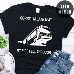 Pittsburgh Bus in Sinkhole T-Shirt