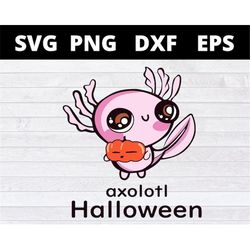 Axolotl Halloween Costume Cute Kawaii Exotic Pet Animal SVG Png Eps Dxf Cricut file