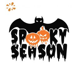 Spooky Season Halloween Pumpkin SVG Cutting Digital File