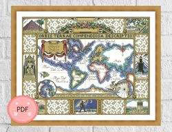 Cross Stitch Pattern , 7 Wonders of The Ancient World ,Pdf , Instant Download,Wonders of the World