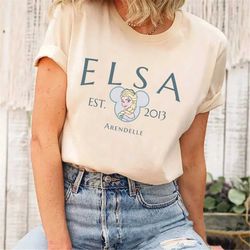Elsa Princess Com Shirt, Disney Princess Shirt, Disney Frozen Shirt, Mickey Ears Shirt, Comfort Colors Shirt, DL-170503