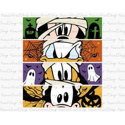Happy Halloween Mouse And Friend Svg, Halloween Masquerade Svg, Trick Or Treat Svg, Spooky Vibes Svg, Halloween Svg, Hal