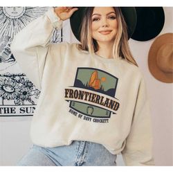 Frontierland Home Of Davy Crockett / Disney Inspired Pullover Sweatshirt