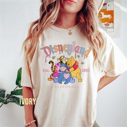 Winnie The Pooh Comfort Colors Shirt, Disney Friends Shirt, Pooh Shirt, Tigger Shirt, Pooh Friends Shirt, Family Trip Ma