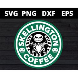 Skellington Coffee Nightmare Jack Skellington Halloween svg files for cricut