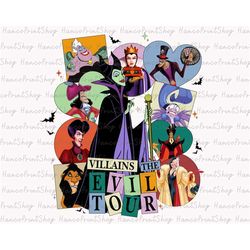 Villains The Evil Tour Png, Halloween Png, Trick Or Treat Png, Spooky Png, Villains Wicked Png, Bad Witches Club Png, Ha
