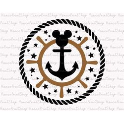 Rudder Wheel Anchor Svg, Cruise Ship Svg, Cruise Trip Svg, Family Vacation Svg, Vacay Mode Svg, Magical Kingdom Svg, Fam