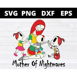 mother of nightmare 2 girls 1 boy , Christmas svg files for cricut