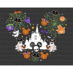 Halloween Doodle SVG, Halloween Svg, Ghost Svg, Spooky Svg, Halloween Castle Svg, Trick Or Treat Svg, Halloween Pumpkin