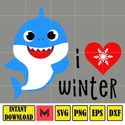 Christmas Shark Svg, Baby Shark Svg, Dodo Shark Svg, Daddy Shark Svg, Christmas Svg, Instant Download (41)