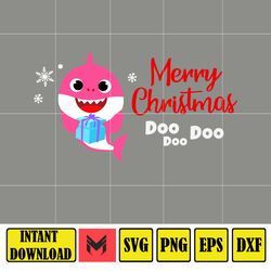 Christmas Shark Svg, Baby Shark Svg, Dodo Shark Svg, Daddy Shark Svg, Christmas Svg, Instant Download (55)