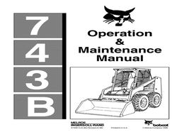 743 Skid Steer Loader Operation Maintenance Manual 743B