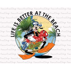 Life Is Better At The Beach Png, Summer Vacation Png, Summer Vibes Png, Family Trip Png, Magical Kingdom Png, Colorful V
