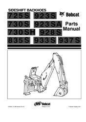 923S, 923SA  928S & 933S Sideshift Backhoe Service Parts Manual