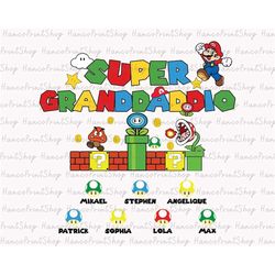 Personalized Granddaddio Png, Super Granddadio PNG, Father's Day Png, Father Png, Funny Granddaddio Png, Gift for Dad, D