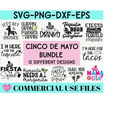 Cinco De Mayo Bundle Svg Png Files for Cutting Machines Cricut Cameo, Tacos and Tequila, Funny Bachelorette Party, Girls