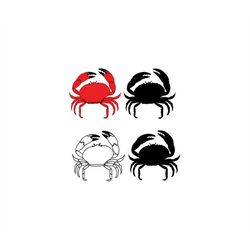 Crab SVG, SVG, Maryland Crab, Cricut, Silhouette Cameo, ScanNCut, Crab clipart, Nautical Svg, Cut files, Crab Svg File,