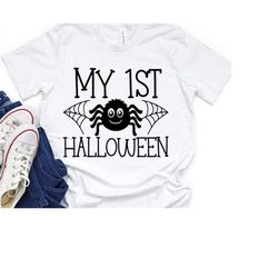 my first halloween svg, baby boy halloween svg,  halloween shirt svg, trick or treat svg, silhouette cricut, cut file,
