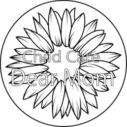CHILD CARE DEAR MOM vector file for laser engraving, cnc router, cutting, engraving file