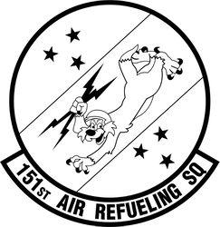 151 Air Refueling Squadron emblem VECTOR FILE for laser engraving, cnc router, cutting, engraving file