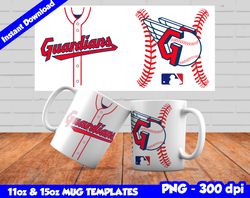 Guardians Mug Design Png, Sublimate Mug Template, Guardians Mug Wrap, Sublimate Baseball Design Png, Instant Download