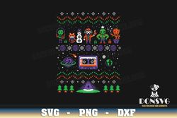 guardians of the galaxy ugly christmas svg cut file marvel image cricut pixel art design vinyl decal vector