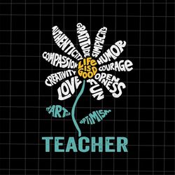 Life Is Good Teacher Daisy Teach School Sunflower Svg, Sunflower Teacher Svg, Love Daycare Teacher Svg, Teacher Quote Sv