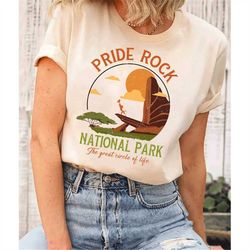 Retro Pride Rock National Park Simba Rafiki Shirt Disney The Lion King T-shirt Walt Disney World Magic Kingdom Disneylan