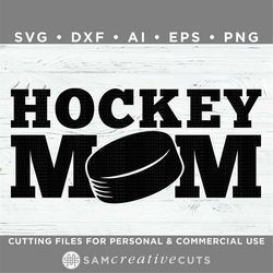 Hockey Mom SVG - Don't Puck with Me - Hockey SVG - Cutting files for Silhouette Cameo & Cricut, svg - dxf - ai - eps - p