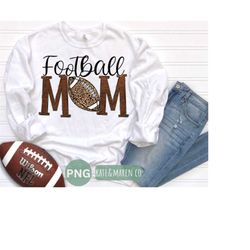 football mom png, football mama png, leopard football sublimation